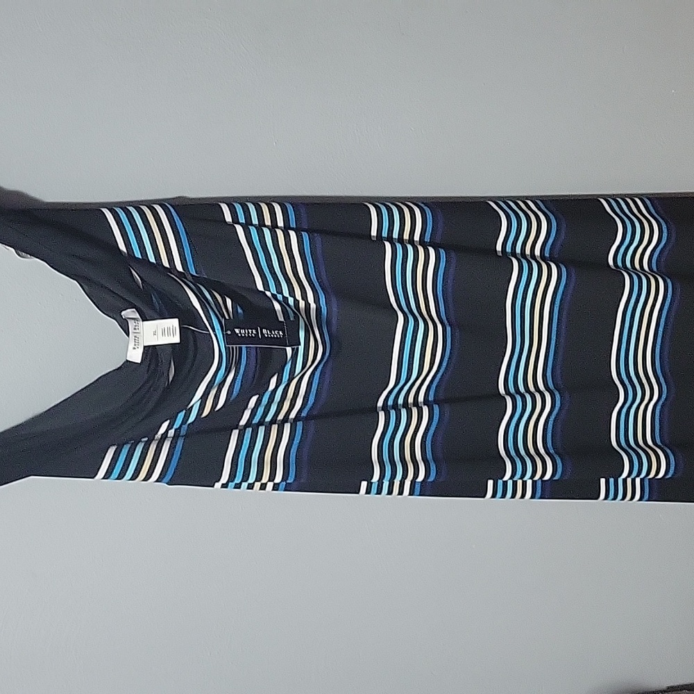 White house black market maxi strapless dress